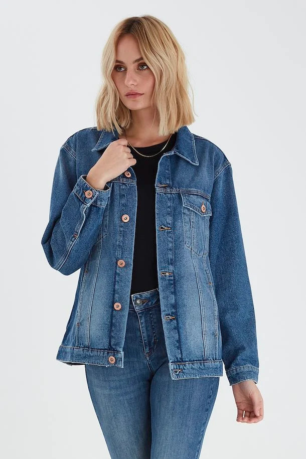 PULZ Oversized Denim Jacket