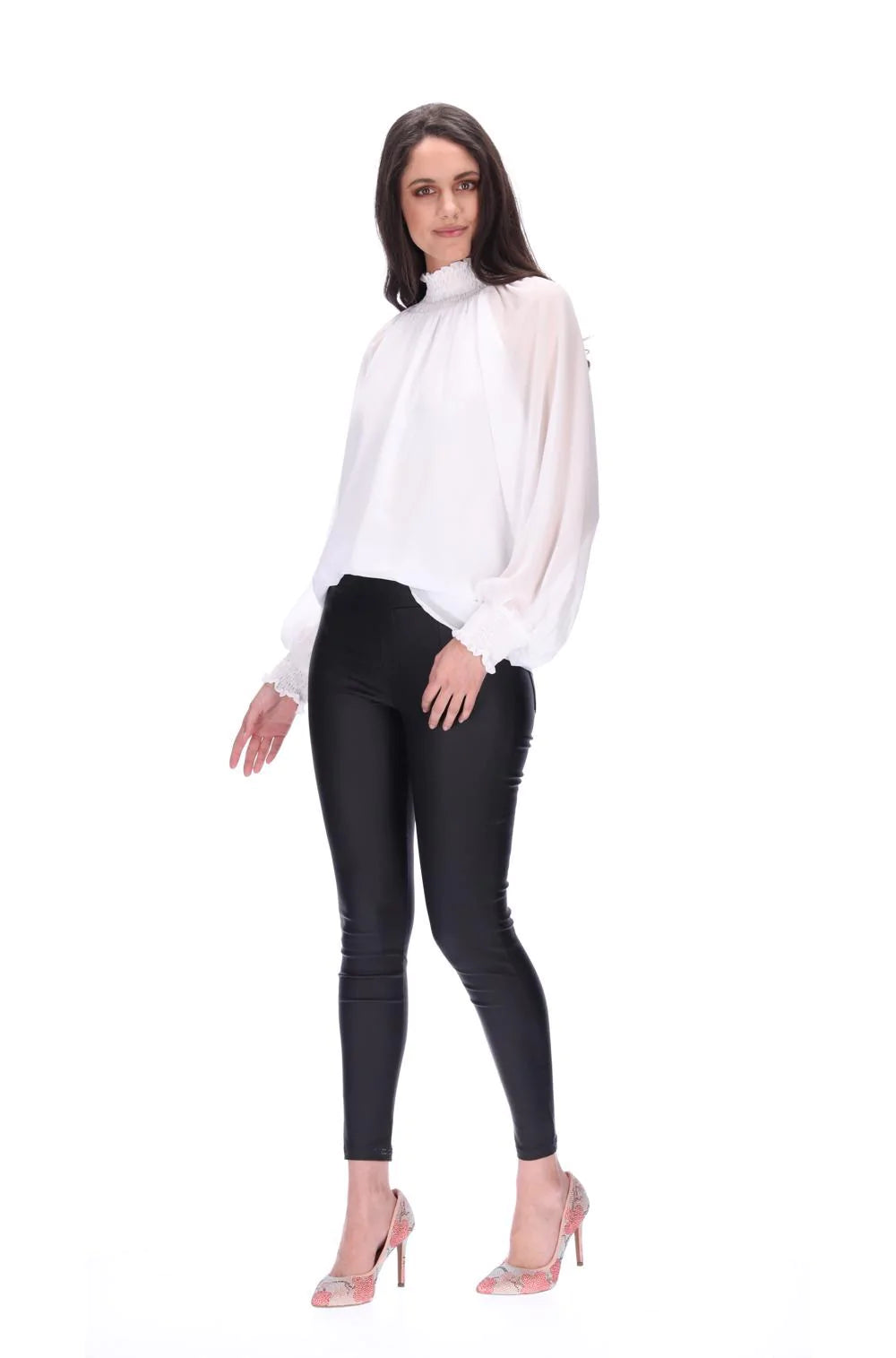 AUGUSTINE Sandy Pants Leather Look