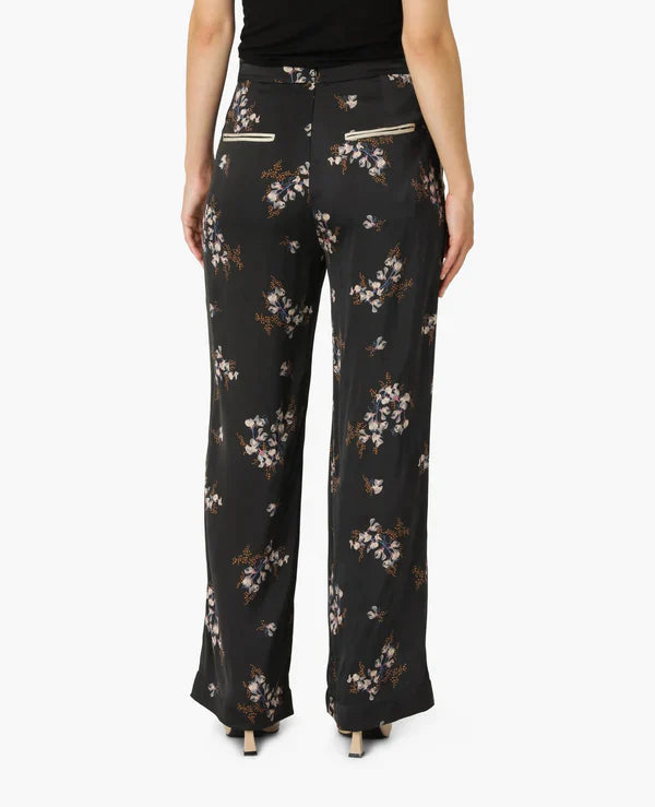 NOA NOA Sateen Pants Print Black