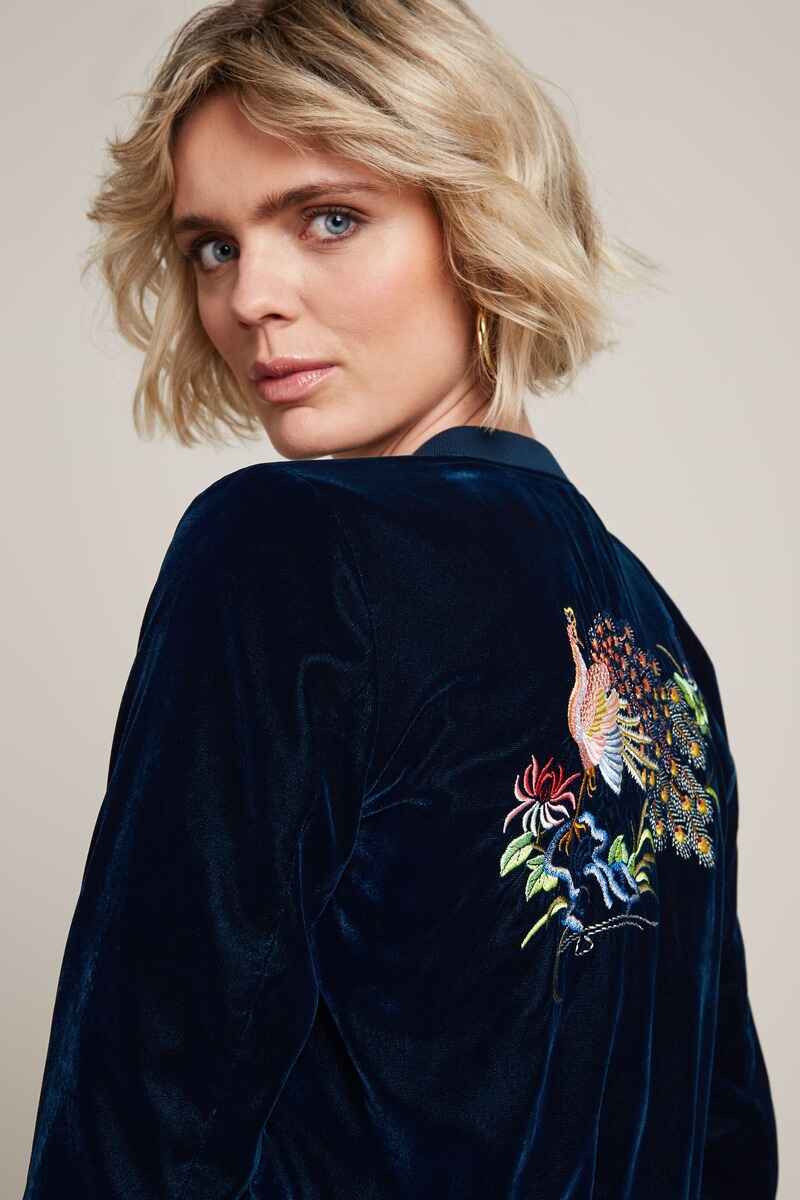 KING LOUIE Bessie Gamine Vel Jacket PBlue