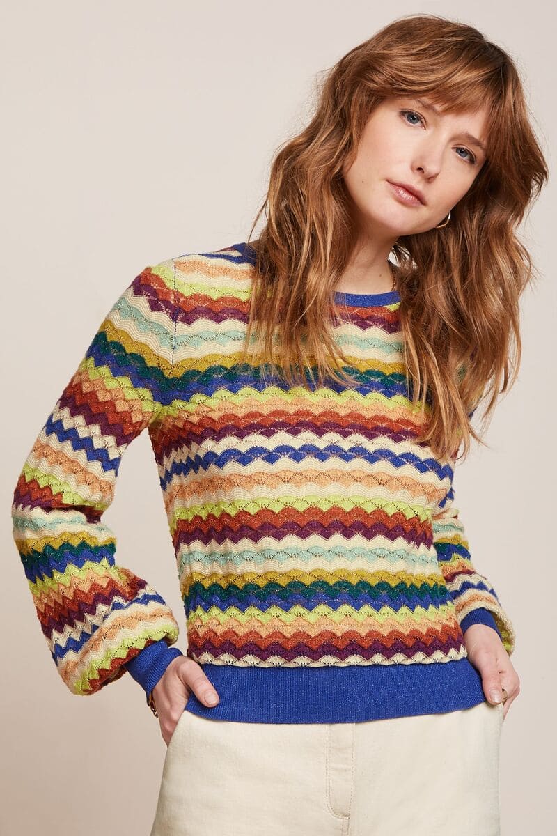 KING LOUIE Bell Rise Top ChevMulti