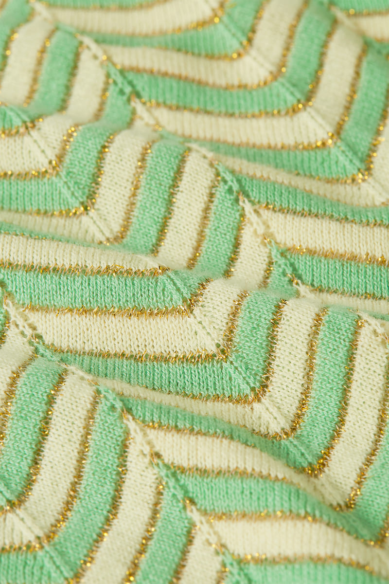 KING LOUIE Yoke Hoops Top CreamMint