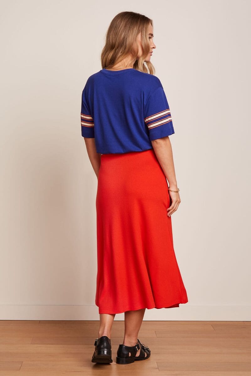 KING LOUIE Boxy Placement Tee Bluing