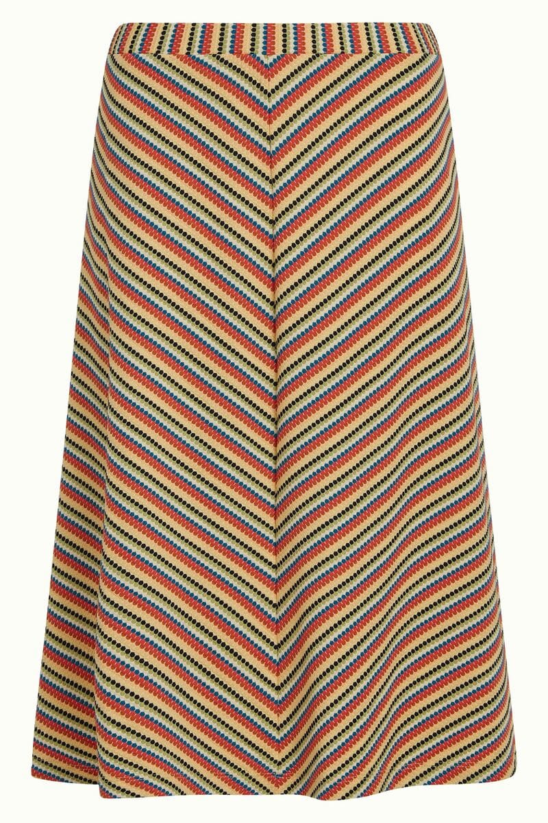 KING LOUIE Juno Beebop Stripe Skirt CYell
