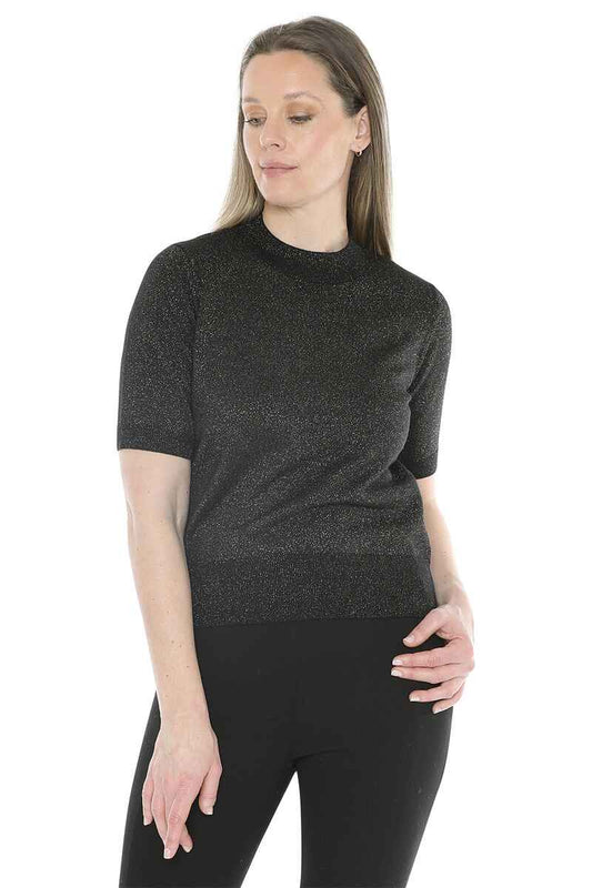 JUMP Metallic SSl Pullover Black