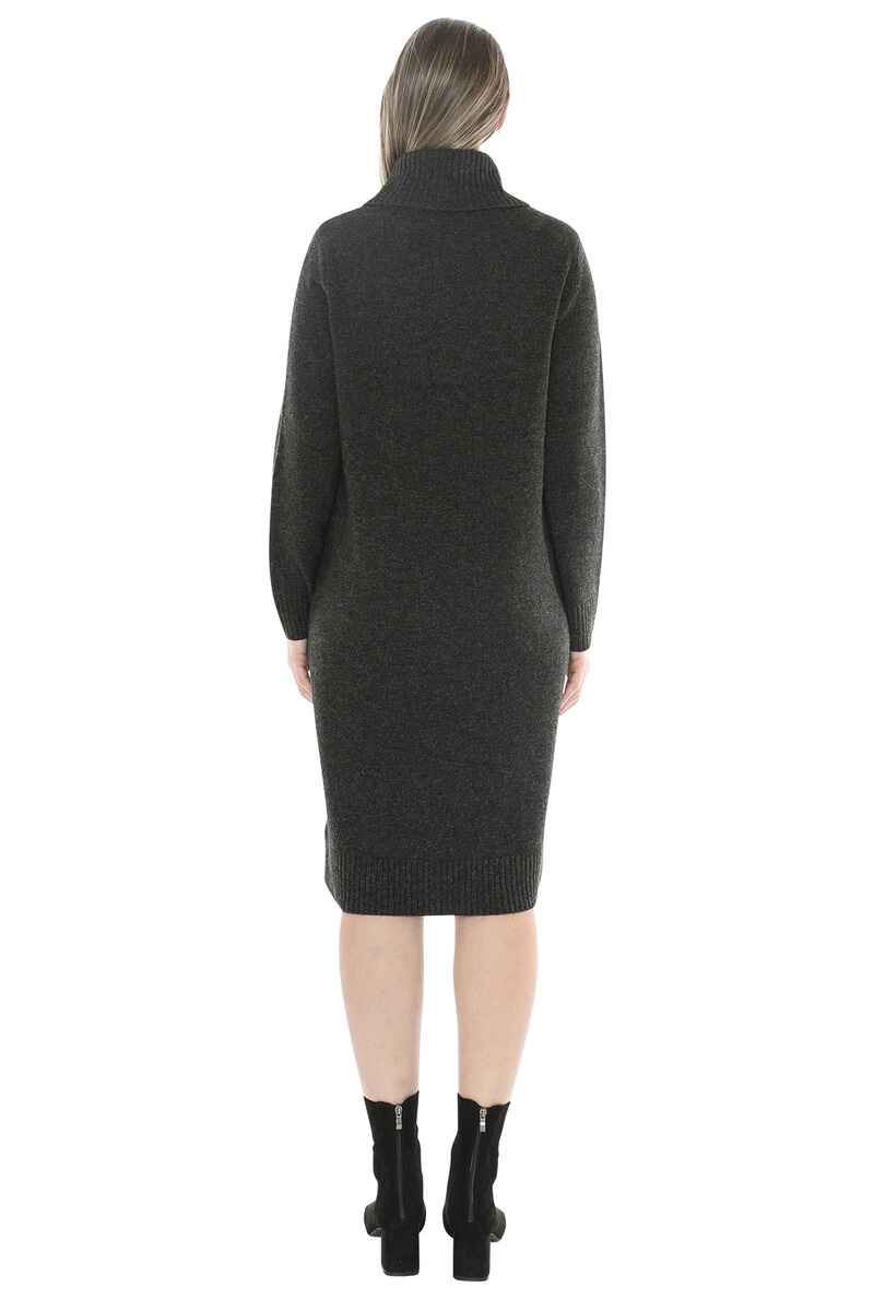 JUMP Cable Detail Dress Charcoal
