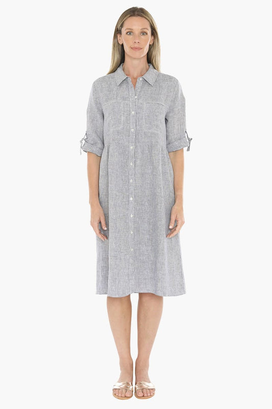 JUMP Mini Check Dress NightWh