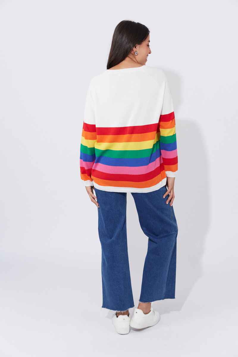 HAVEN Florida Stripe Jumper Rainbow