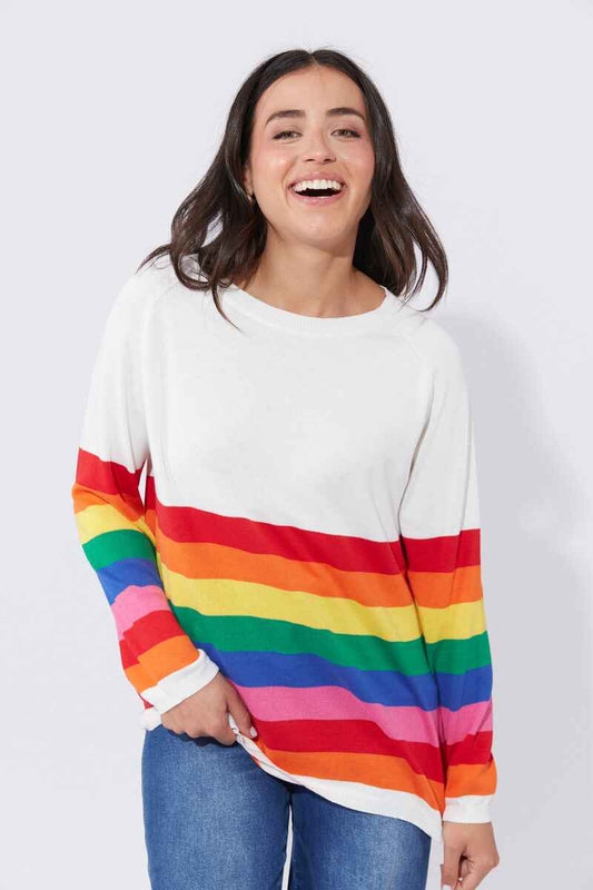 HAVEN Florida Stripe Jumper Rainbow