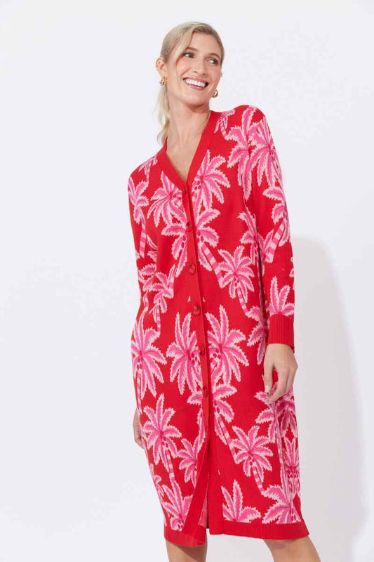 HAVEN Miami Cardy Dress ChilliPink