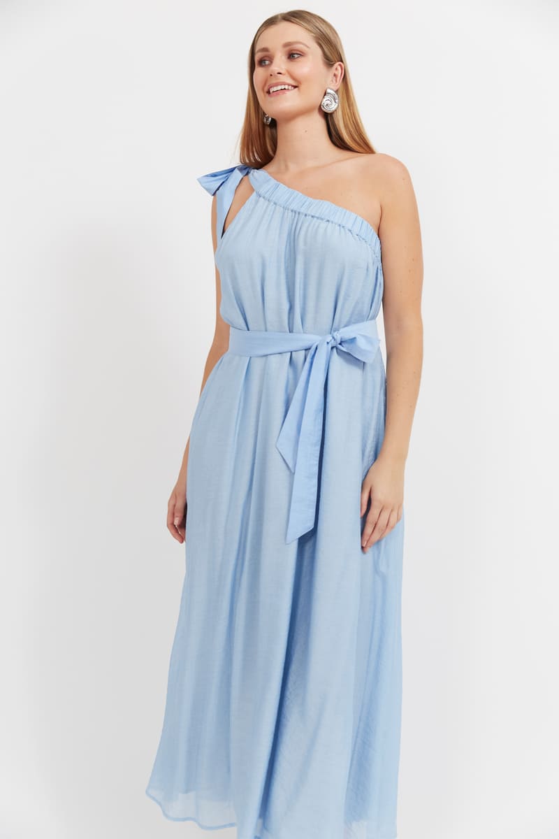 HAVEN Baja One Shoulder Dress Safira
