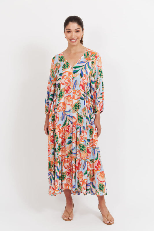 HAVEN Baja Button Maxi Dress Tide