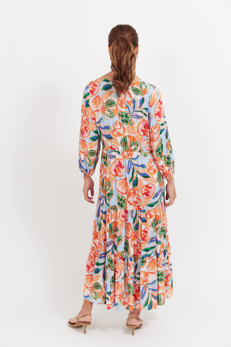 HAVEN Baja Button Maxi Dress Tide