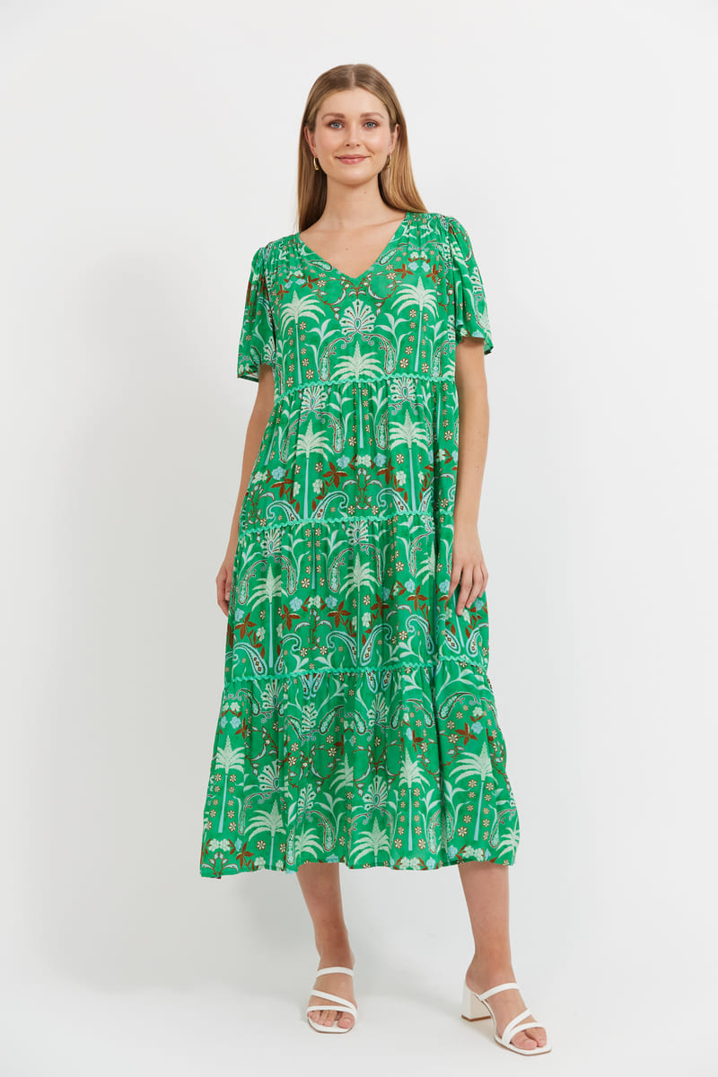 HAVEN Haiti Maxi Dress Palms