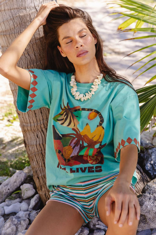 NLB Silver Sun Tee Nautical