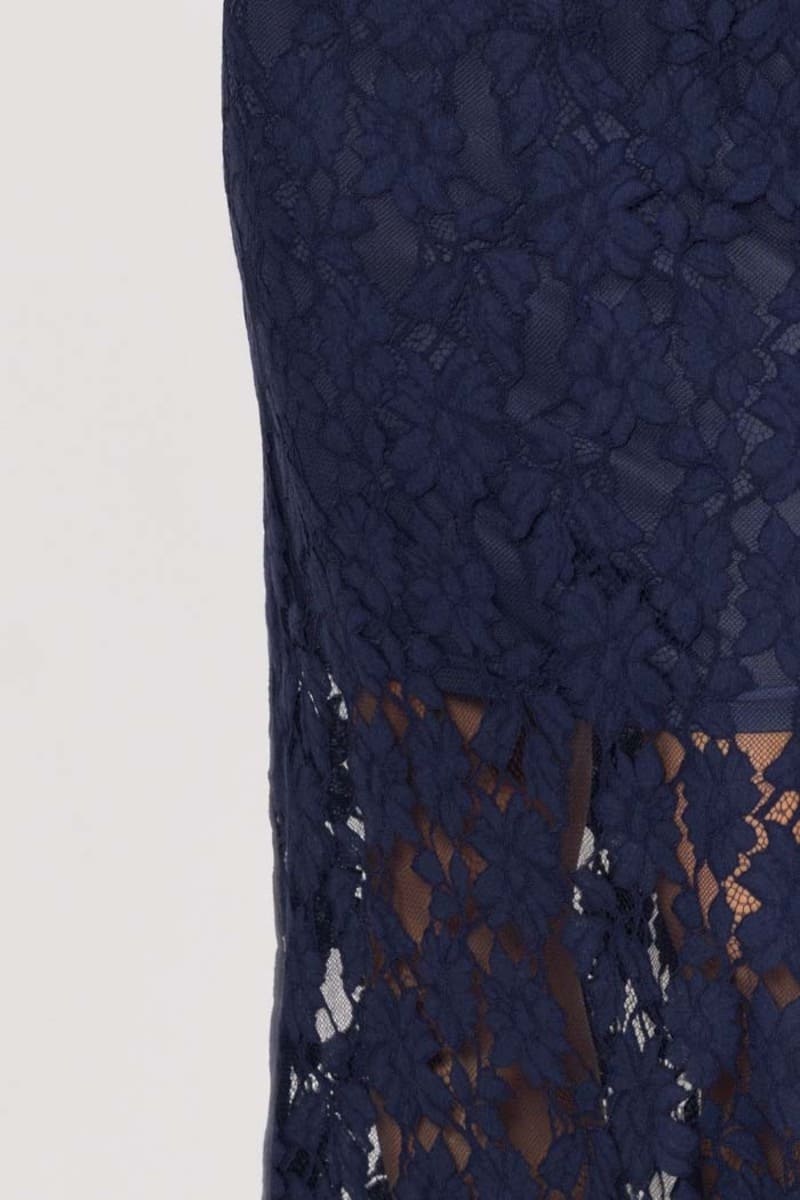 AMAYA Courtney Lace Maxi Dress Navy