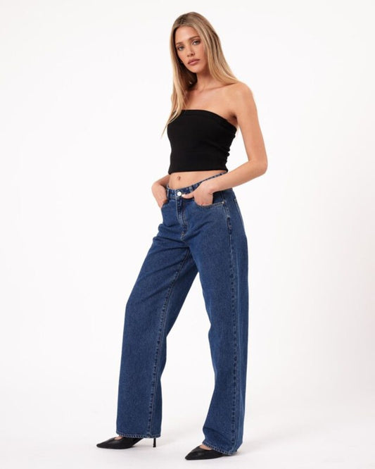 ABRAND 95 Baggy Bella Jeans MBlue