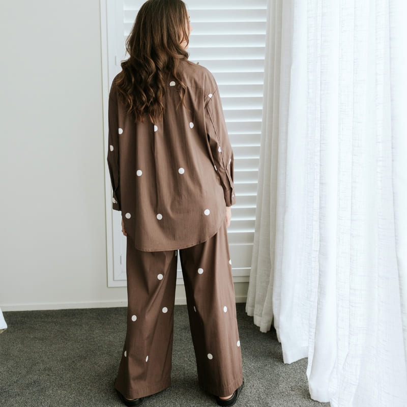 MOKE Amber Oversized Shirt ChocSpot