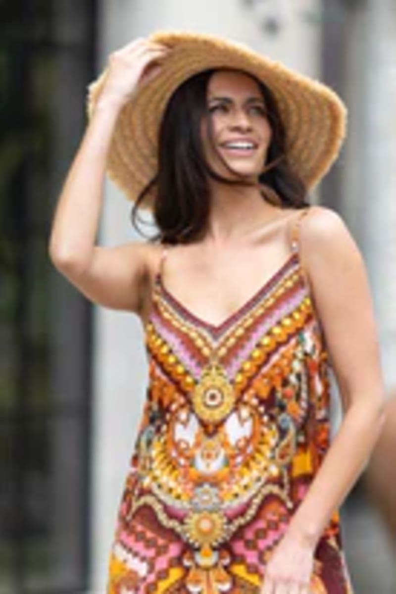 AUGUSTINE Maya PatchW Dress Rust