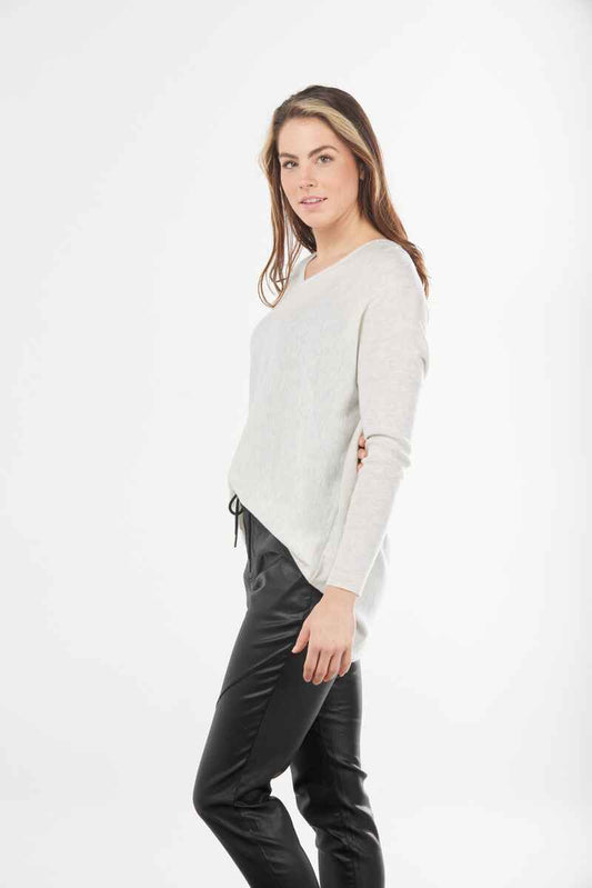 B&L Pullover Curved Hem Ess Cloud