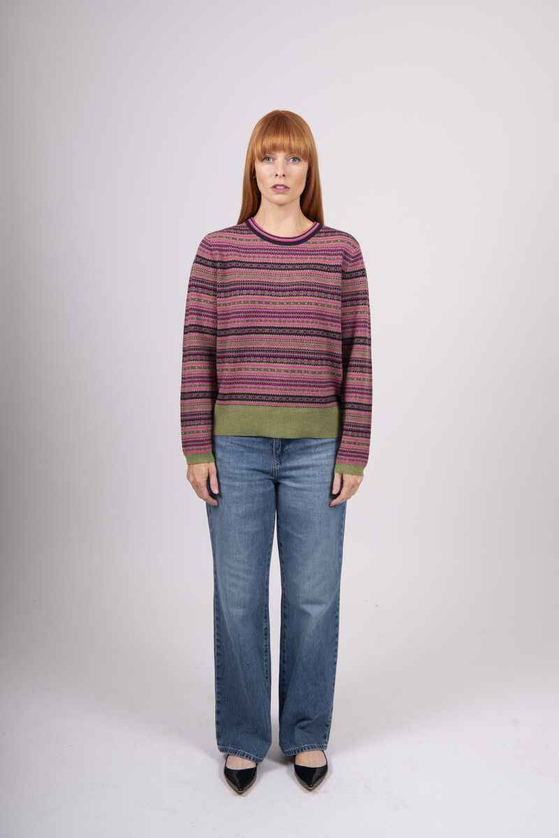 B&L Fairisle Pullover Wasabi Co