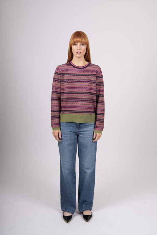 B&L Fairisle Pullover Wasabi Co