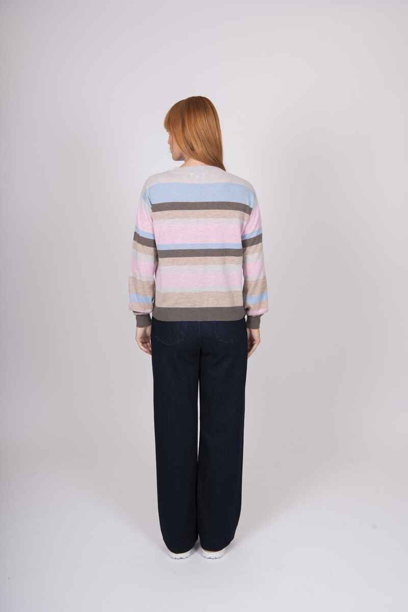 B&L Multi Stripe Pullover Pastels