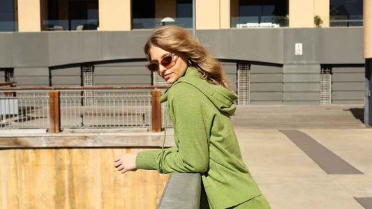B&L Hayley Zip Hoodie Wasabi