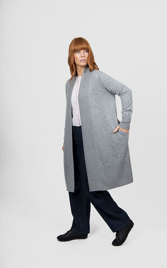 B&L Longline RibTr Cardy MGrey