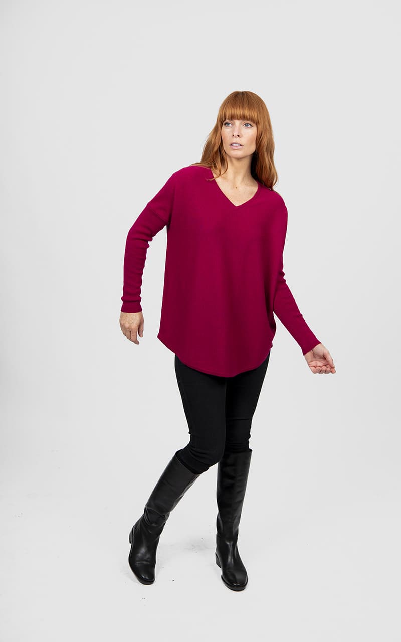 B&L Pullover QueenV CHem Ink Cassis