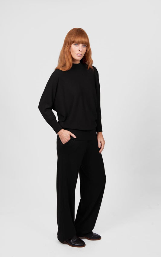 B&L Dolman 3/4Sl Pullover Black