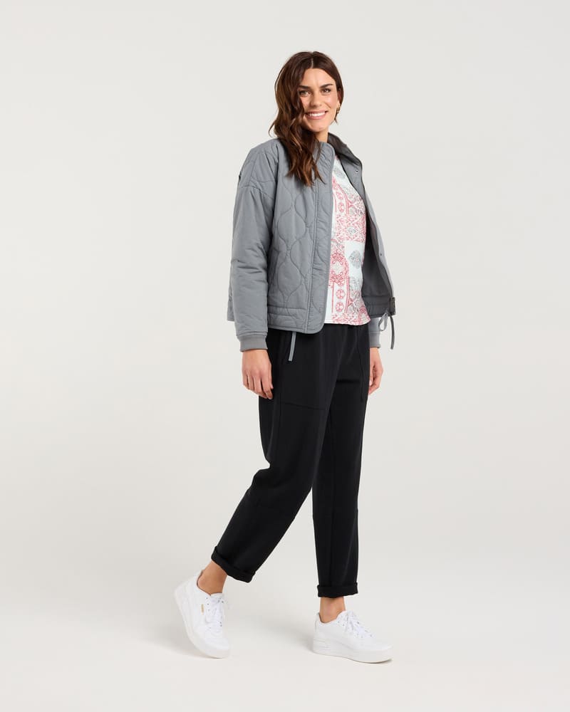 BLACKSTONE Helena Quilted Jacket Sharkskin