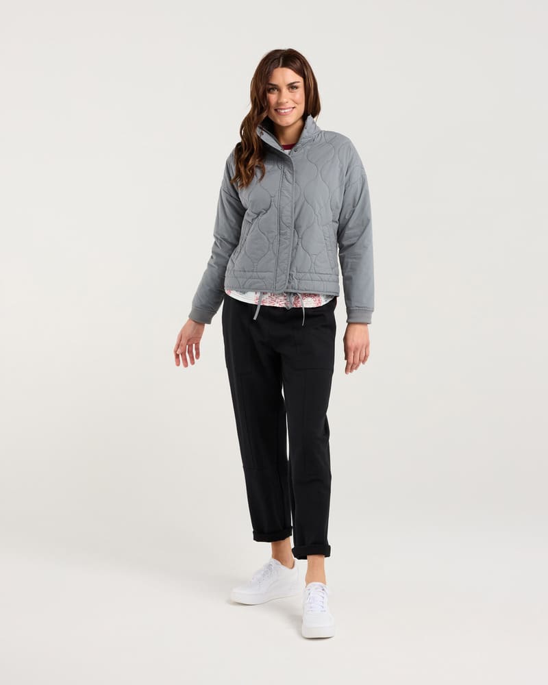 BLACKSTONE Helena Quilted Jacket Sharkskin