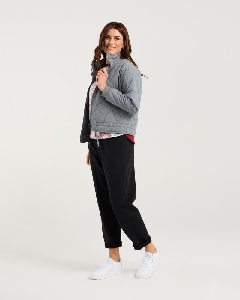 BLACKSTONE Helena Quilted Jacket Sharkskin