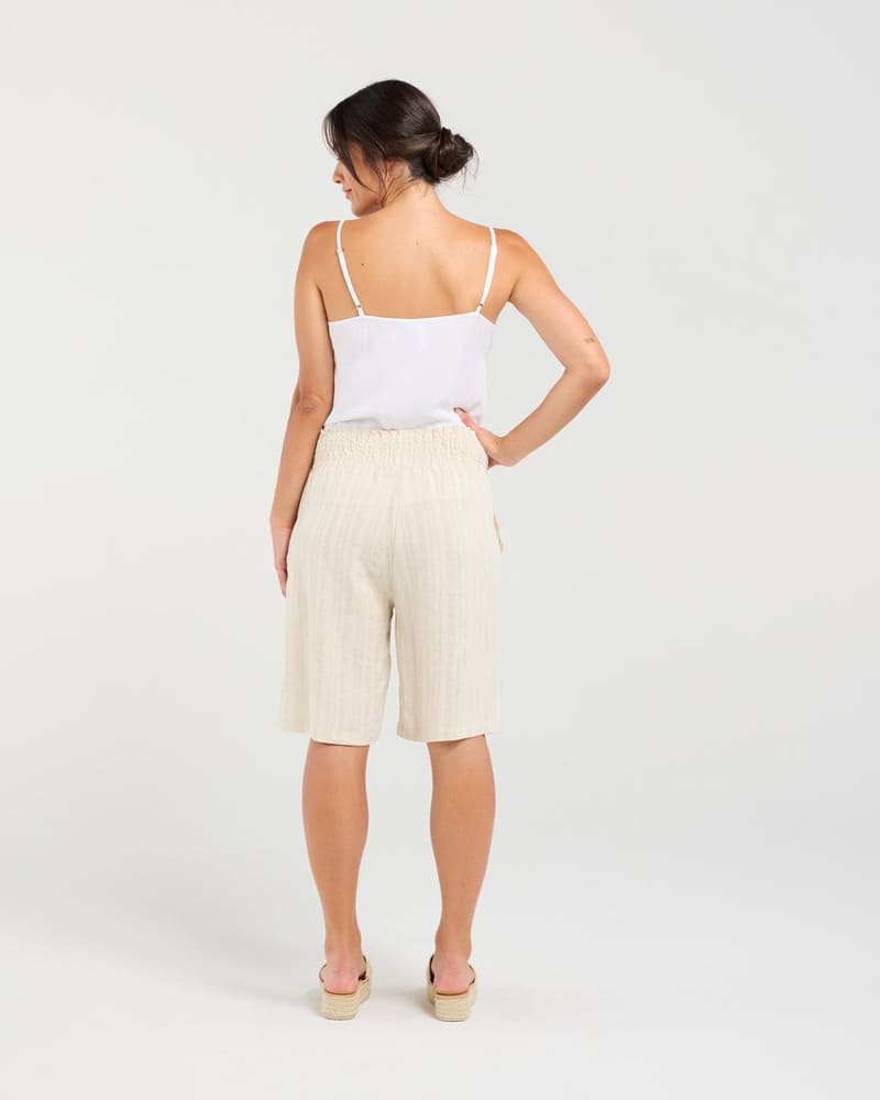 BLACKSTONE Darcy Shirred Shorts SSand