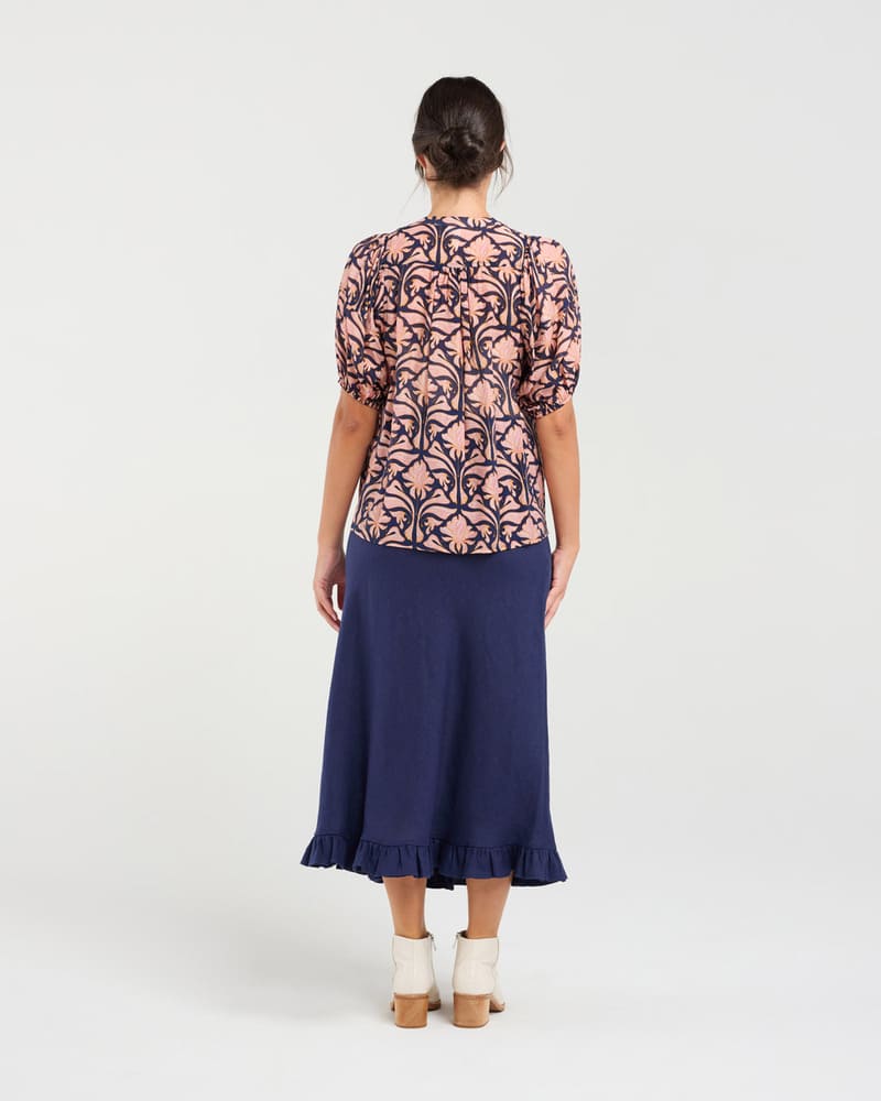 BLACKSTONE Bridget Pintuck Shirt Ink