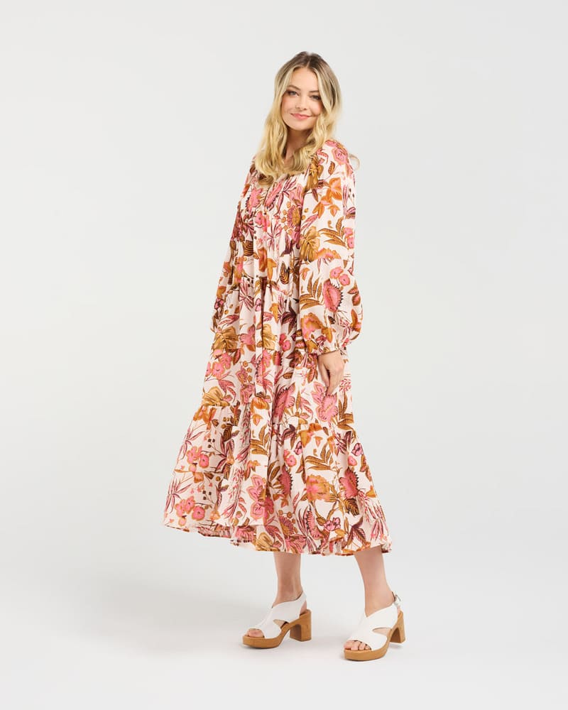 BLACKSTONE Liana Tiered Dress PinkSG