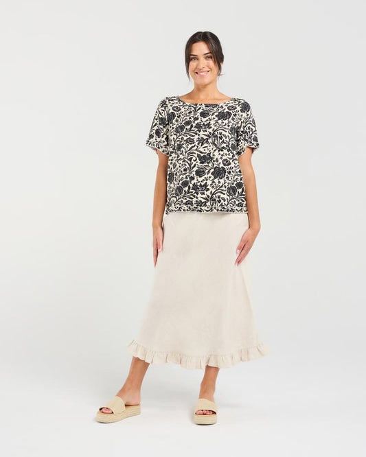 BLACKSTONE Carine Frill Skirt SSand