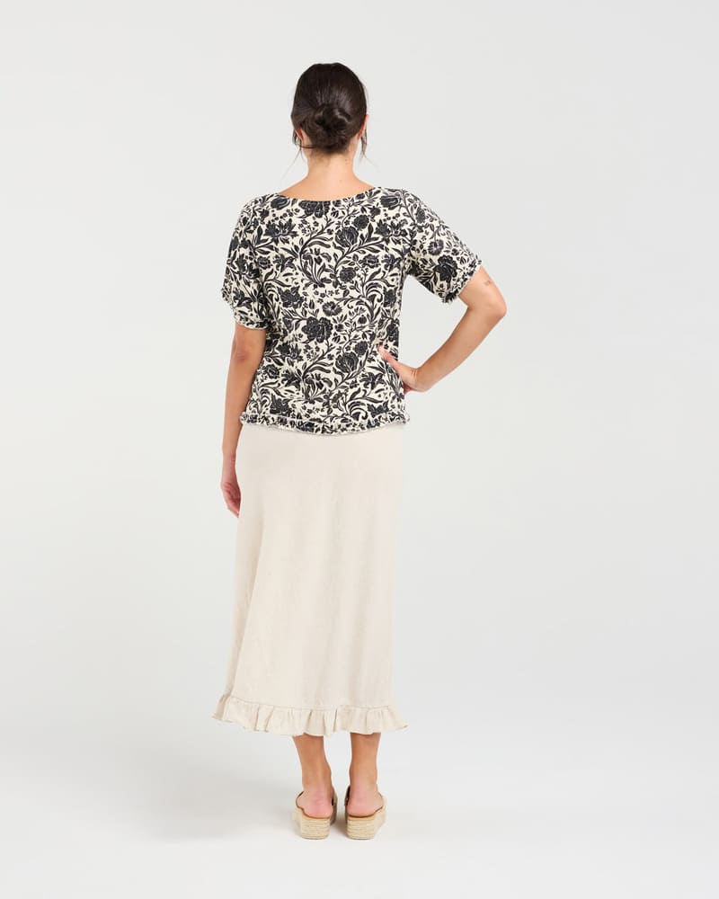 BLACKSTONE Carine Frill Skirt SSand