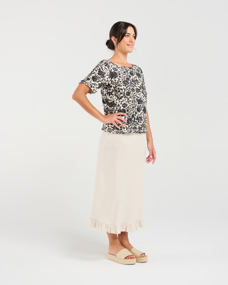 BLACKSTONE Carine Frill Skirt SSand
