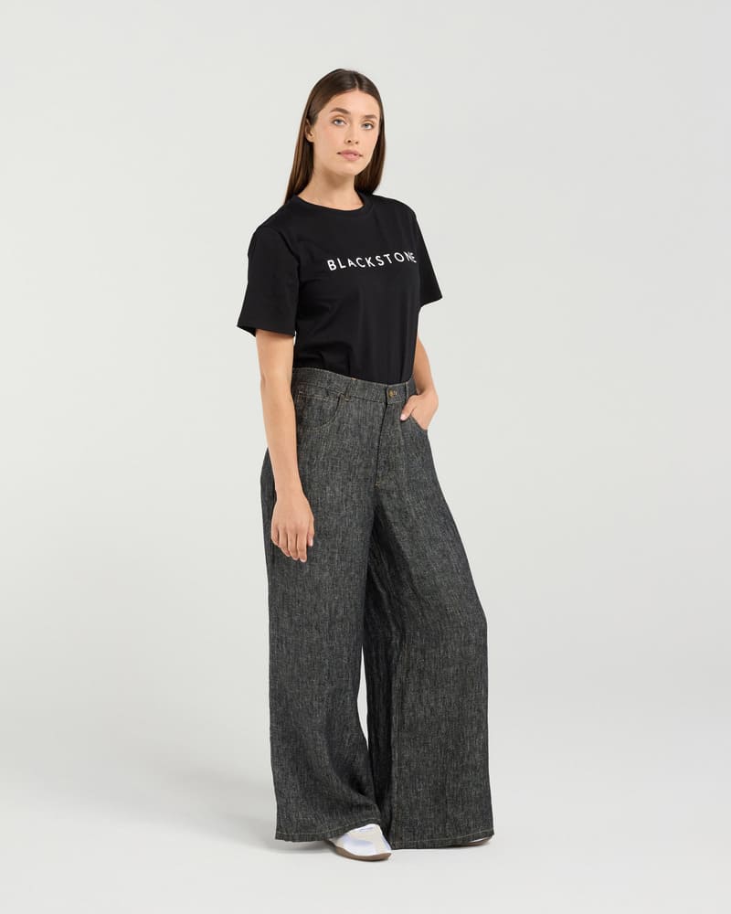 BLACKSTONE Apollo Wide Jeans Black