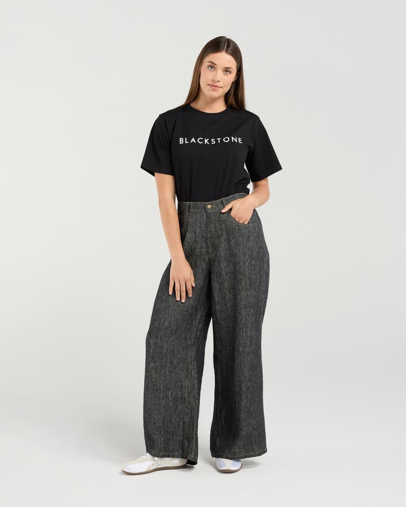 BLACKSTONE Apollo Wide Jeans Black