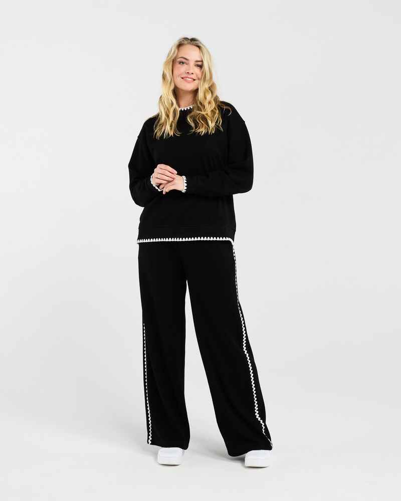 BLACKSTONE Jamie Lounge Sweatshirt Black