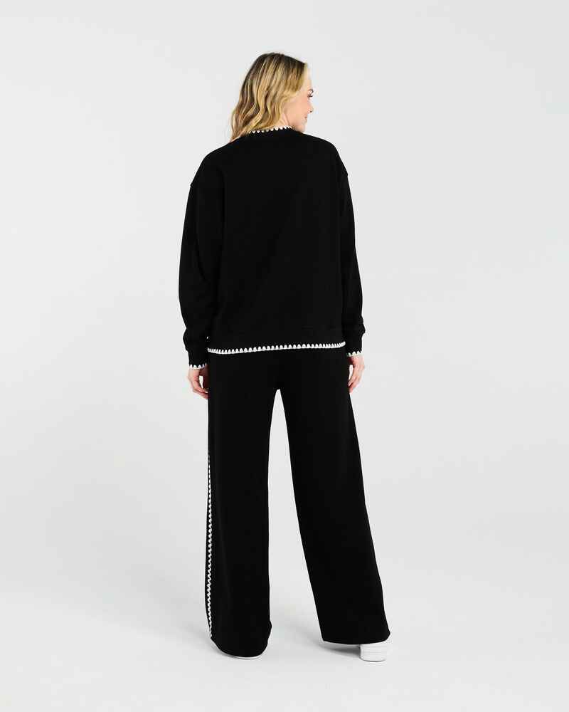 BLACKSTONE Jamie Lounge Sweatshirt Black