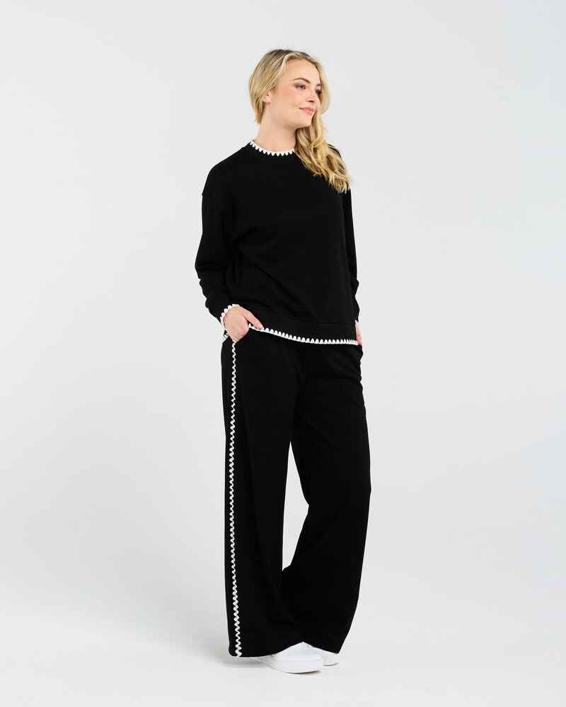 BLACKSTONE Jamie Lounge Sweatshirt Black