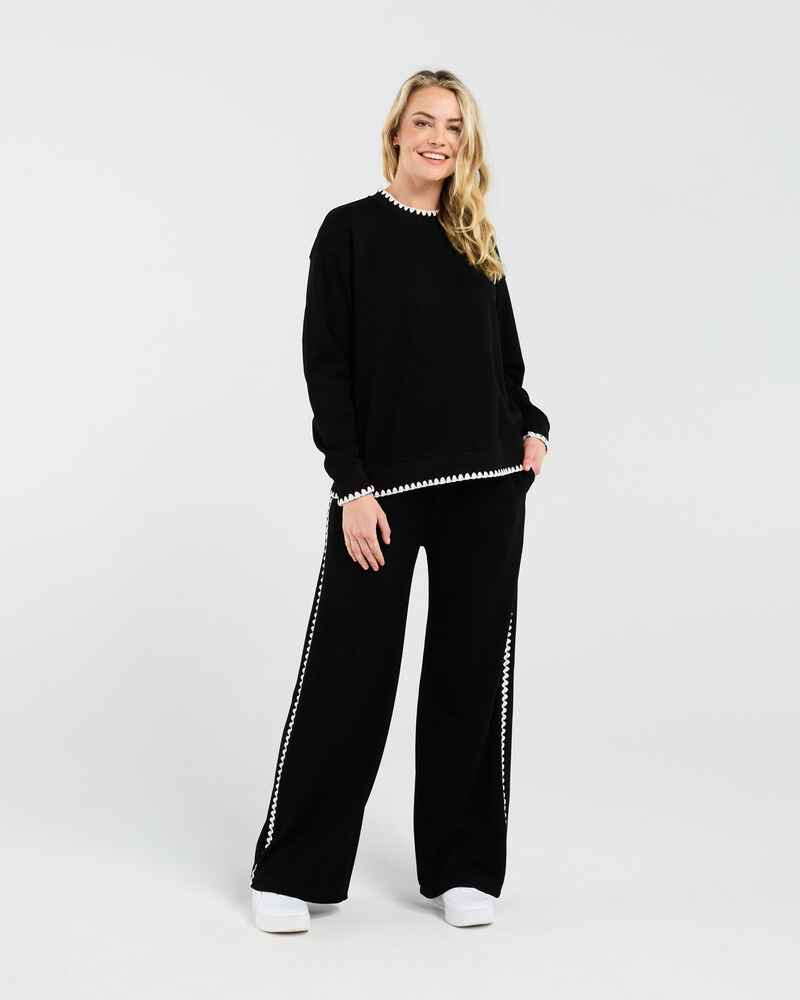 BLACKSTONE Jamie Lounge Sweatshirt Black
