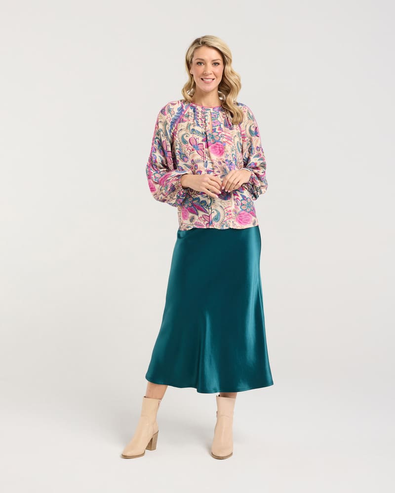 BLACKSTONE Peggy LTrim Top PinkPeac