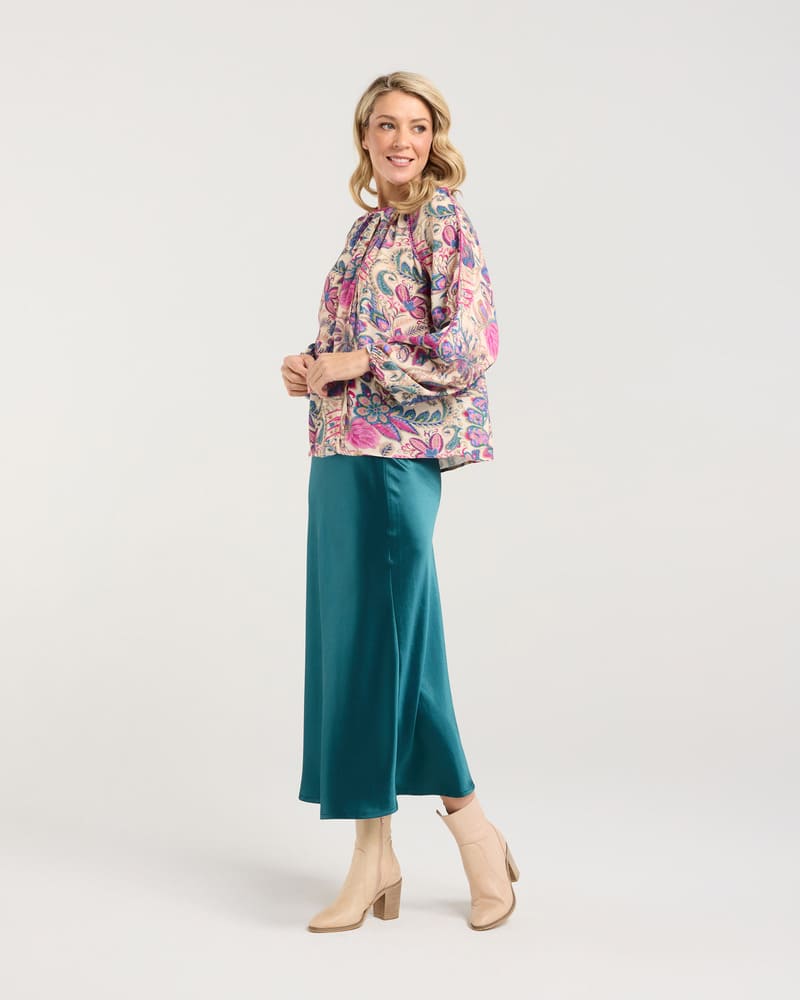 BLACKSTONE Peggy LTrim Top PinkPeac