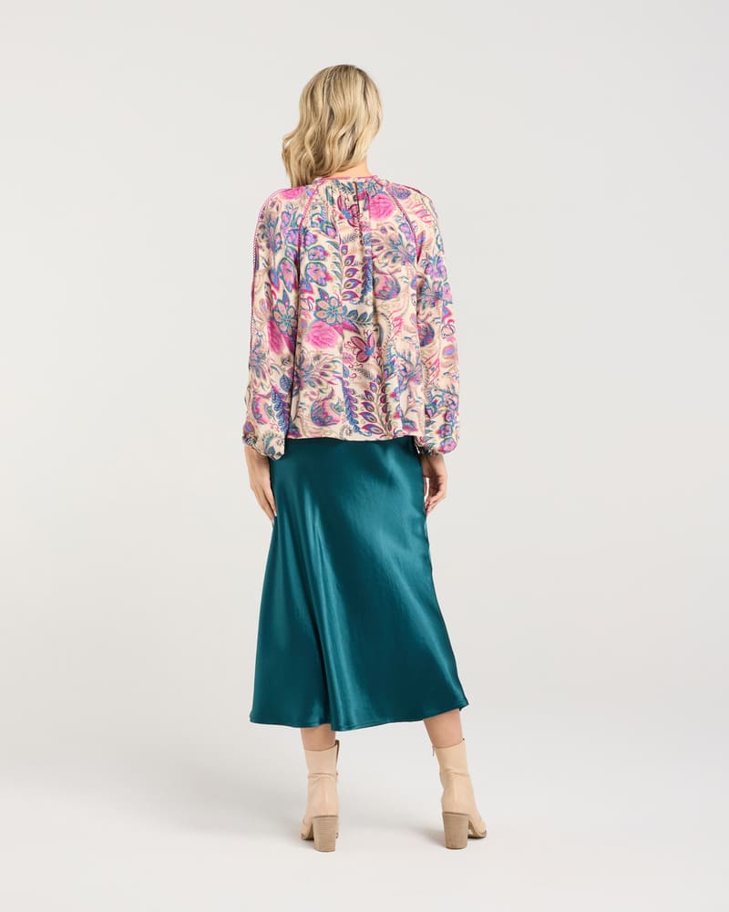 BLACKSTONE Peggy LTrim Top PinkPeac