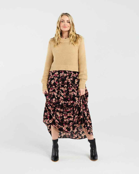BLACKSTONE Becca Crop Knit Oat